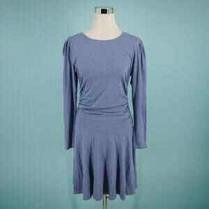 Daily Practice Anthropologie Size Small S Periwinkle Blue Purple Crew Scoop Neck